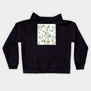 Watercolor flower #4 Kids Hoodie